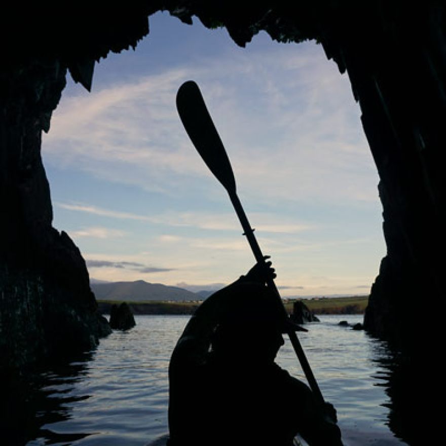 exploring sea caves dingle peninsula Ireland