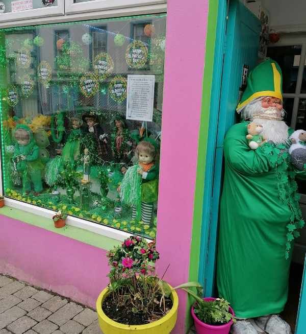 St Patrick's Day decorations in Dingle town