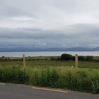 view of castlemaine harbour area from the R561 road dingle peninsula Co.kerry Ireland